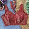 Tew Bollywood Pure Banarasi Silk With Golden Zari Blouse